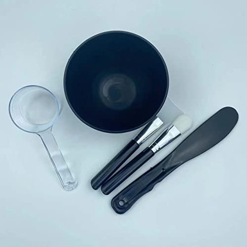 Face Mask Mixing Bowl Set.5IN 1 SPA Quality Face Mask Tool Kit. with Silicone Face Mask Brush Applicator,Premium Soft Face Brushes, Silicone Facial Mask Bowls, Mask Spatula, Measuring Scoop