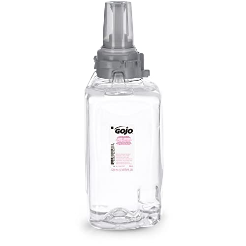 GOJO Clear & Mild Foam Handwash, Fragrance Free, EcoLogo Certified, 1250 mL Foam Soap Refill ADX-12 Push-Style Dispenser (Pack of 3) - 8811-03
