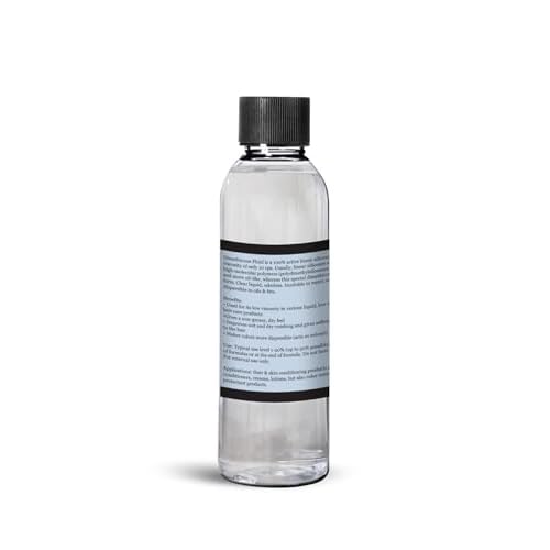 Dimethicone Oil Pure (125 mL / 4.22 Fl Oz) DIY Pure Dimethicone Cosmetic Grade Skin Moisturizer and Head Lice Treatment, Liquid Silicone Oil