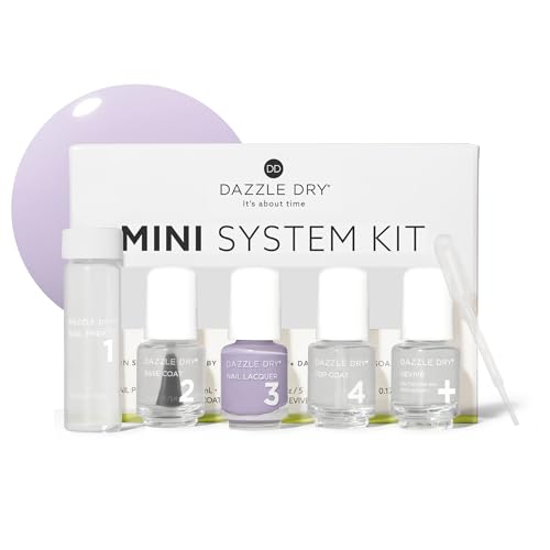 Mini Nail Care Kit - 4 Step System for Long-Lasting, Quick Dry Manicure