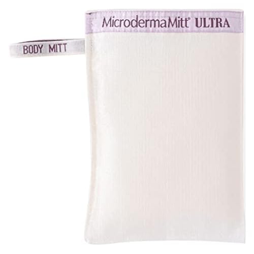 MicrodermaMitt ULTRA Exfoliating Mitt for Body - Premium Deep Exfoliating Body Scrubber Kese Glove ? Keratosis Pilaris, Strawberry Skin Treatment, Reduce Ingrown Hair, Turkish Body Scrubber Exfoliator