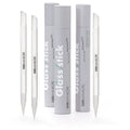 GERMANIKURE Glass Cuticle Stick, Set of 3 - Cuticle Pusher, Remover, Callous & Dry Skin File, Nail Shaper - Ethically Made in Czech Republic - Professional Cuticle Care Tool - No Case
