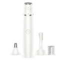 Aisleek Dove Wing White 3-in-1 Nose & Face Hair Trimmer for Men & Women