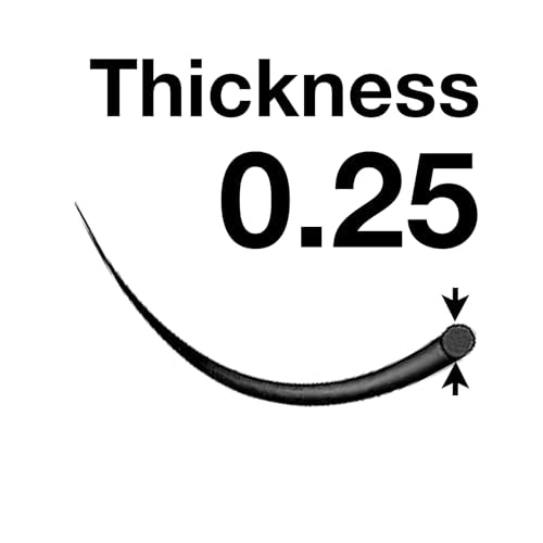 Lash Extensions 0.25mm Thickness J Curl 9mm Length Volume Individual Semi-Dull Black Eyelashes For Eyelash Extensions (0.25,J,9mm)