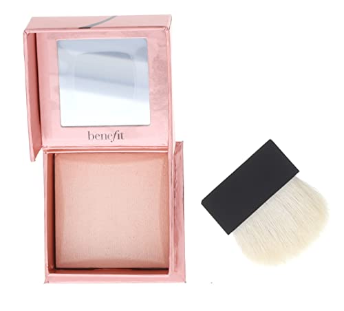 Nude Pink Highlighter & Luminizer Powder - Long-Lasting Face Glow, 0.1 OZ