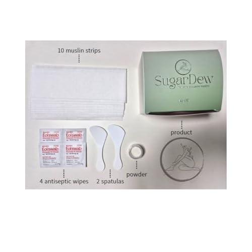 SugarDew Premium DIY Sugar Wax Kit with Aloe | Hair Removal for Legs, Arms, Face & Body | Made in Korea | 10.58oz All-in-One Set