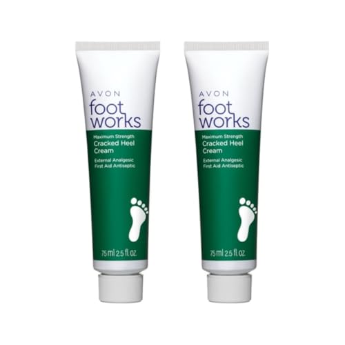 AVON 2.5 Fl Oz Foot Works Healthy Maximum Strength Cracked Heel Cream - Pack of 1