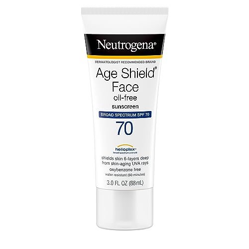 Neutrogena SPF 70 Oil-Free Face Sunscreen Lotion Broad Spectrum UVA/UVB, Pack of 3
