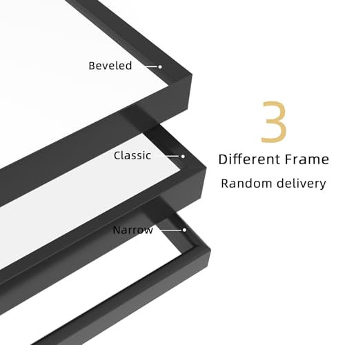Beauty4U 59" x 16" Black Full Length Mirror with Stand - Floor, Leaning & Wall Mountable