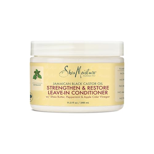 SheaMoisture Body Moisturizer For Dry Skin 100% Extra Virgin Coconut Oil Nourishing Hydration Soften And Restore Skin And Hair 14.5 oz & Jamaican Black Castor Oil Leave In Conditioner