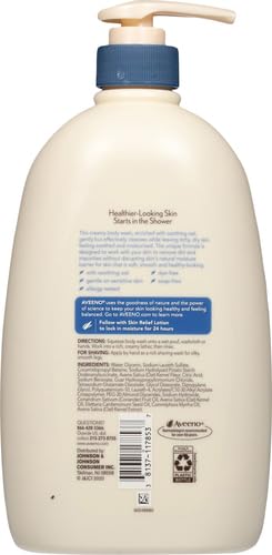 Aveeno Skin Relief Body Wash with Triple Oat Complex - Fragrance-Free, 33 Fl Oz Pack of 6