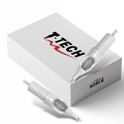 T-Tech C1209RS Round Shader Tattoo Needle Cartridge - Medical-Grade Plastic & Stainless Steel