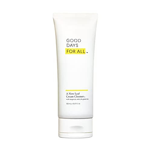 Good Days For All A New Leaf Cream Cleanser, Helps Reduce Face Redness & Infuse Moisture, with Celery & Green Tea, 5.07 fl. Oz