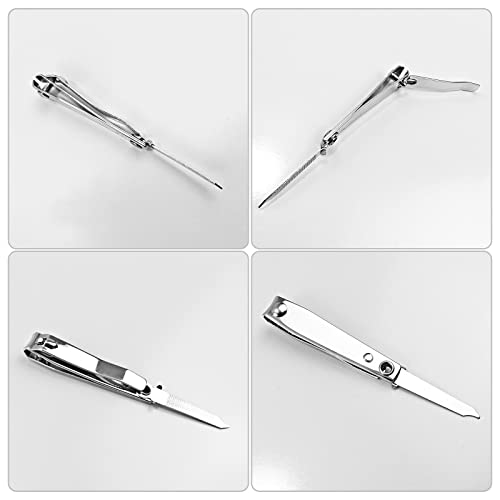 100 Individually Wrapped Stainless Steel Nail Clippers Set - 6.8cm x 1.2cm