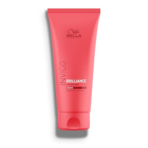 Wella Professionals Invigo Brilliance Conditioner for Coarse Hair | Intense Color Protection & Maintains Vibrancy