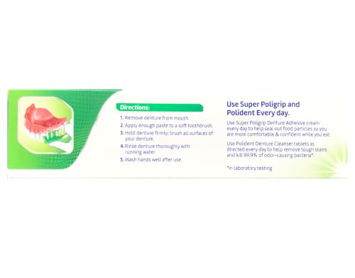 Polident Triple Mint Denture Cleaning Paste 3.9oz - Fresh & Odor-Free