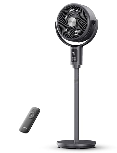 Pelonis Omni-Directional DC Floor Fan with Remote - Premium Grey Version