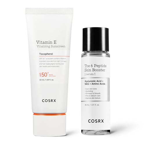 COSRX SPF 50 Vitamin E Sunscreen & Peptide Skin Booster Set - Face Care