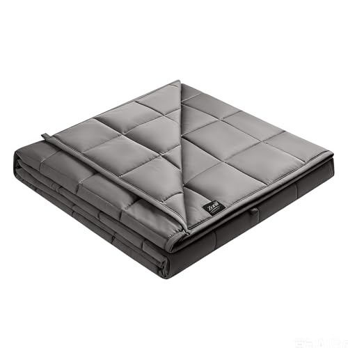 Cooling Weighted Blanket for Hot Sleepers - Queen 60x80 20lbs Grey Variation