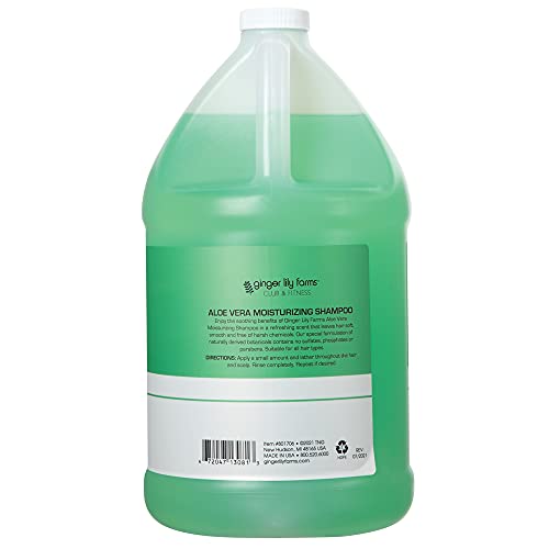 Ginger Lily Farms Aloe Vera Moisturizing Shampoo 128oz - Vegan, Cruelty-Free, Salon-Quality