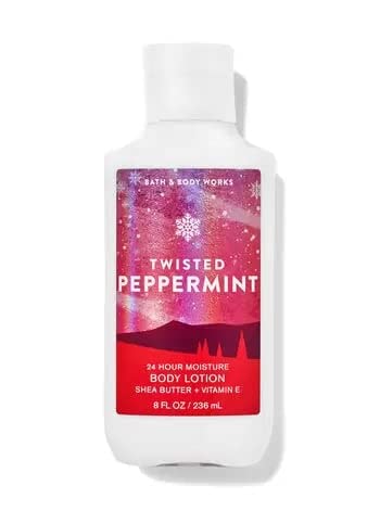 Twisted Peppermint Bath & Body Works Gift Set: 10 oz Shower Gel + 8 oz Lotion
