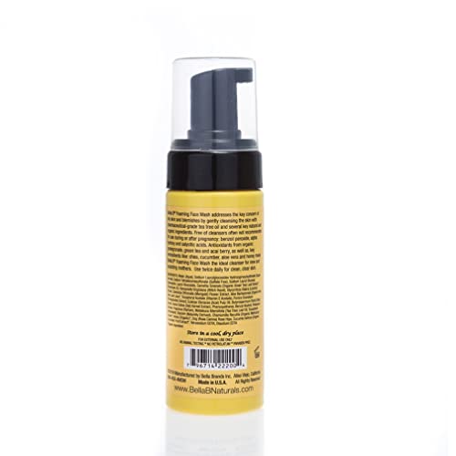 BELLA B Foaming Face Wash 4 oz - Pregnancy Safe Face Wash - Tea Tree Foaming Face Wash Made with Organic Ingredients - Use Twice Daily for Clear Skin