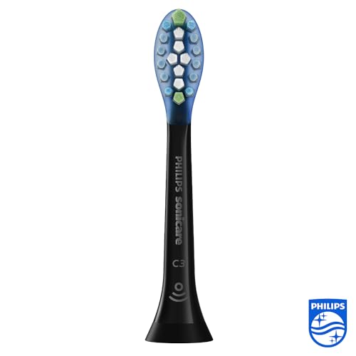 Philips Sonicare Premium Plaque Defence Replacement Brush Heads 4pk - Black, BrushSync Enabled HX9044/33