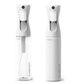 FLAIROSOL - The Original, 2 Pack Spray Bottle for Hair, Continuous Mister, Ultra Fine Water Mist - Clear Bottle & White Bottle