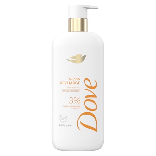 Dove Glow Recharge Serum Body Wash 18.5 Fl Oz Pack of 4 – Brightening & Exfoliating