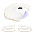 U-Shaped Nail Technician Arm Rest Stand with Aluminum Alloy Holder - Manicure Support Pillow