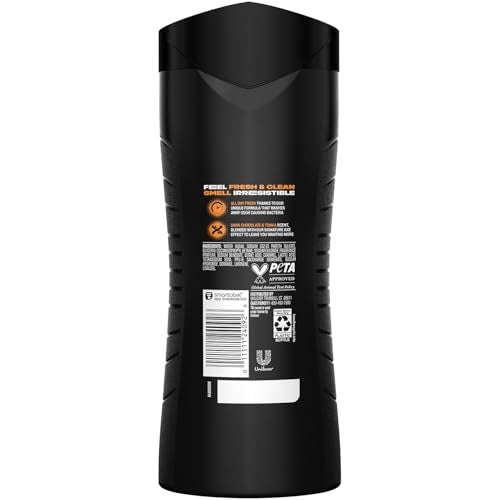 AXE Men's Body Wash Dark Chocolate 16 Fl Oz Pack of 3 - Refreshing 12H Scent