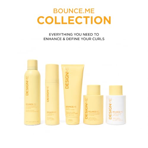 Design.Me BOUNCE.ME Curl Balm & Cream for Curly Hair 8.5 Fl Oz - Nourishing Argan Oil, Sulfate & Paraben Free