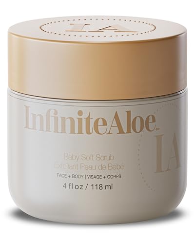 InfiniteAloe Baby Soft Scrub BSS – Aloe Vera Face & Body Exfoliator 4oz