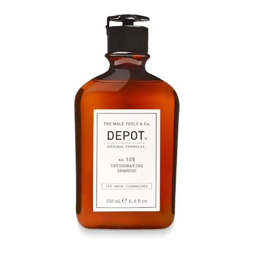 DEPOT No. 105 Invigorating Shampoo for Men | Refreshing Clean, 8.4 Fl