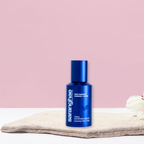 Niacinamide Serum For Uneven Skin Tone, Face Serum with Triple Mushroom Complex: Reishi + Chaga + Sang Hwang for Dry, Damaged Skin -1.5 Ounce by Saranghae