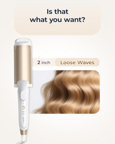 FURIDEN Lite Gold Dual-Voltage Travel Curling Iron for Europe, Compact & Lightweight