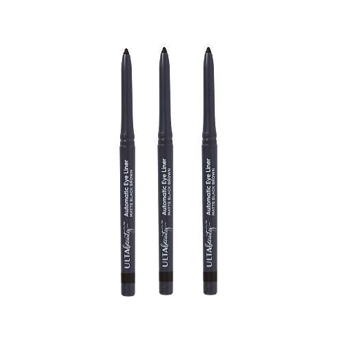 Ulta Beauty 3 Pack Automatic Eyeliner. Matte Black Brown. Size 0.01 oz.