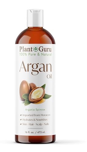 Pure Argan Oil for Hair & Skin - 16 Fl Oz, Cold Pressed, Natural Moisturizer
