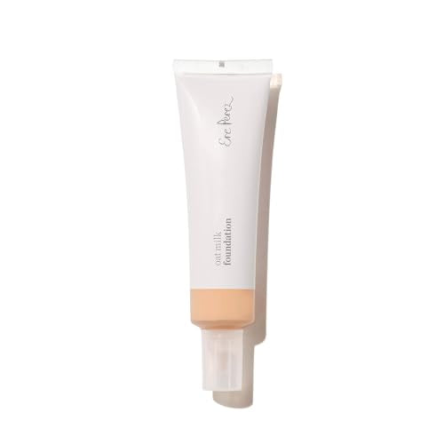 Ere Perez - Natural Oat Milk Liquid Foundation | Breathable, Buildable, Medium Coverage | Peach Extract, Vitamin E | Vegan, Cruelty-Free, Clean Beauty (Malt | light neutral, 1fl oz | 30mL)
