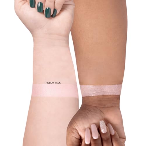 Highlighter Powder Pillow Talk 0.24oz Liquid-to-Baked Glow Makeup