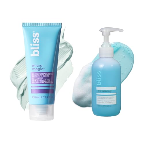 Exfoliating Facial Cleanser & Microdermabrasion Scrub Duo - Non-Greasy