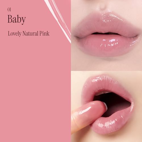 athé Glowy Lip Balm Baby - Ceramide & Snow Mushroom, Vegan, Sensitive Lips