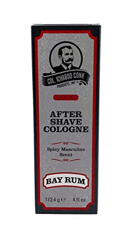 Colonel Ichabod Conk Bay Rum After Shave Cologne 4 Fl Oz Glass Bottle - Pack of 1