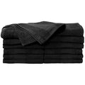 Black Salon Towels 12 Pack - Bleach & Color Safe 27 x 16 Inches