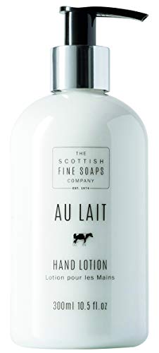 Scottish Fine Soaps Au Lait Cream Hand Lotion 300ml Nourishing Moisturizer with Milk & Almond Oil