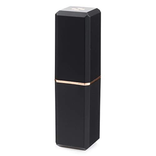 Allwon 10Pcs Black Empty Lipstick Tubes DIY Lip Balm Container (Square Tube)