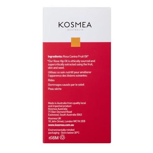 Kosmea Rosehip Oil ? Sustainably Harvested, Anti-Aging Benefits for Face & Body ? Premium Quality Oil Using the Entire Fruit, Seed & Skin - 1.42 fl oz