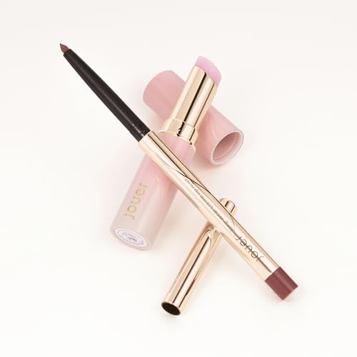 Jouer La Vie En Rose Lip Kit, Lip Liner and Adjusting pH Lip Balm, Changing Tinted Lip Balm and Liner, Hydrating Color Changing Lip Kit, Vegan & Cruelty Free