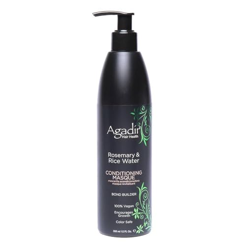 Agadir Rosemary & Rice Water Hair Masque - Hydrating 12 oz