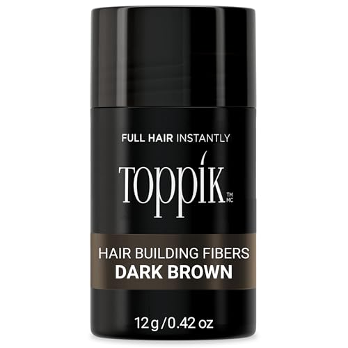 Toppik Hair Building Fibers, Fill In Fine or Thinning Hair Instantly Thicker, Fuller Looking Hair 9 Shades,4 size options